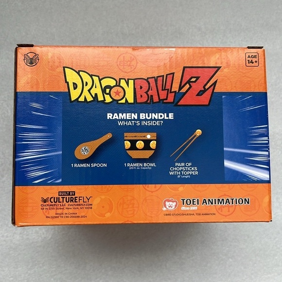 🆕 Culture Fly Dragon Ball Z Ramen Bowl Bundle Set Ramen Bowl Spoon and Chopstick - Picture 3 of 5